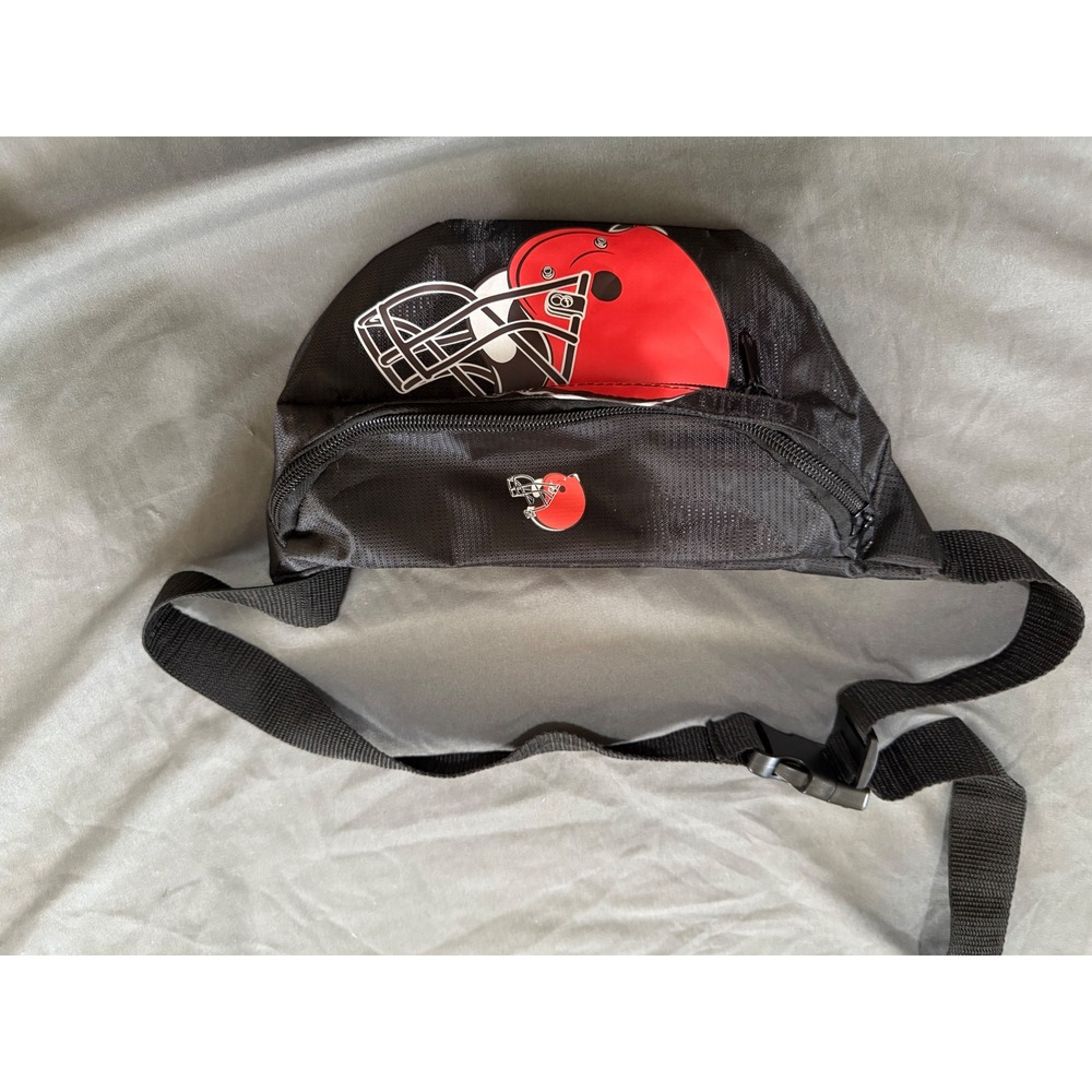 FOCO Cleveland Browns NFL Waist Bag Fanny Pack Black Red Football Gear